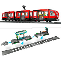 60423 City Straßenbahn mit Haltestelle - LEGO 60423 - (Spielzeug / Konstruktionsspielzeug)