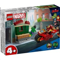 76287 Marvel Super Heroes Iron Man mit Bike und der Hulk...