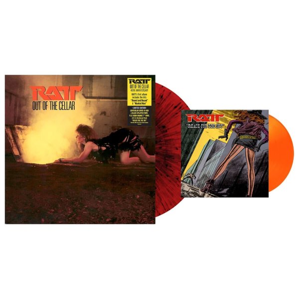 Ratt: Out Of The Cellar (40th Anniversary) (Limited Edition) (Red & Black Splatter Vinyl) (7": Orange Vinyl)