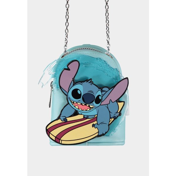 Lilo & Stitch Micro Bag Geldbörse mit Schlüsselanhänger Stitch Surfing