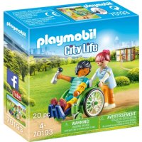 Playmobil 70193 - City Life Patient In Wheelchair