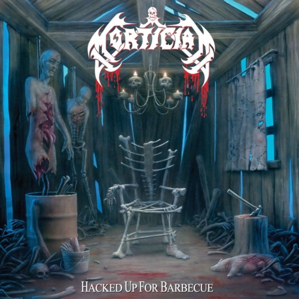 Mortician: Hacked Up For Barbecue (White With Splatter Vinyl)