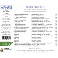 Various: Herba mirabilis - Music from the Renaissance herbarium