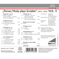 Pervez Mody plays Alexander Scriabin Vol.5