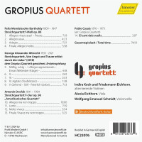 Georg Alexander Albrecht (1935-2021): Streichquartett "Von Angst und Trauer erlöst durch die Liebe" (dem Gropius Quartett gewidmet)