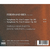 Ferdinand Ries (1784-1838): Symphonien Nr.4 & 5