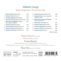 Various: Raquel Andueza - Alfabeto Songs (Guitar Songs from 17th-century Italy)