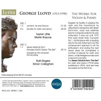 George Lloyd (1913-1998): Werke für Violine & Klavier