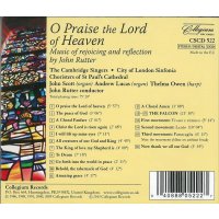 John Rutter: Geistliche Musik  "O Praise the Lord of Heaven"