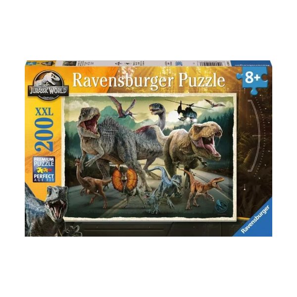 Ravensburger - Puzzle 200 XXL Jurassic World Life Finds A Way