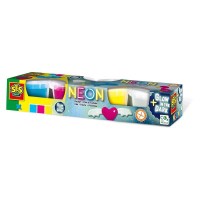 SES Neon und Glow in the dark-Knete 4x90g 00461