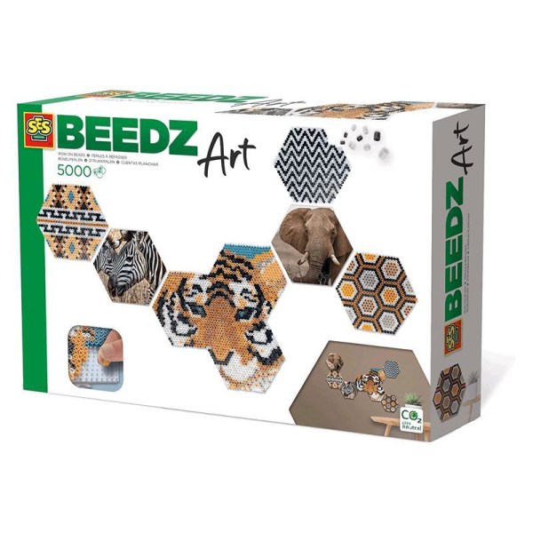 SES Beedz Art - Hex tiles Safari 06022