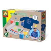 SES Eco Fingerfarben Set mit Bastelschürze 24924