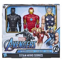 Hasbro Marvel Avengers 3er Set Titan Hero Serie Black...