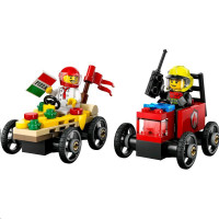 LEGO® City Pizzalieferwagen vs. Löschauto 60458