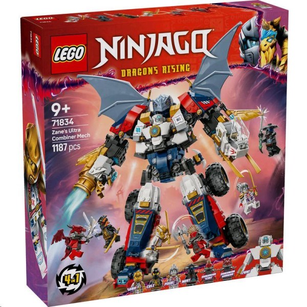 LEGO® NINJAGO® Zanes Ultra-Kombi-Mech 71834 4-in-1-Bauset