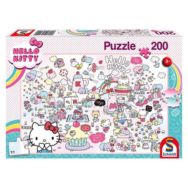 Schmidt-Spiele Hello Kitty - Kittys Welt, 200 Teile 56410 - Schmidt Spiele  - (zusätzliche Stars / Hello Kitty)