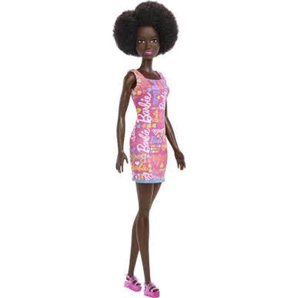 Mattel Barbie afroamerikanische Puppe rosa Kleid HGM58