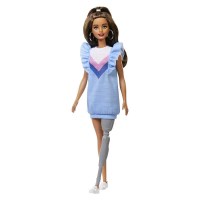 Mattel Barbie Fashionistas Puppe mit Beinprothese Aktion...