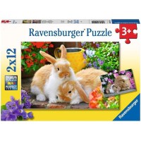 Ravensburger Kinderpuzzle Kleine Kuschelzeit 2x12 Teile...