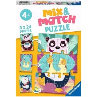 Ravensburger Kinderpuzzle Mix&Match Witzige Tiere 05137