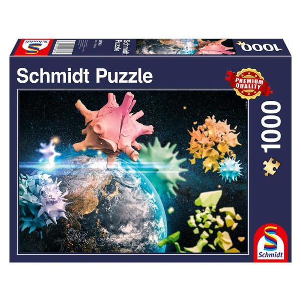 Schmidt Spiele Puzzle Planet Erde 2020 1000 Teile 58963 - Schmidt Spiele  - (Spielwaren / Spiele & Puzzle)