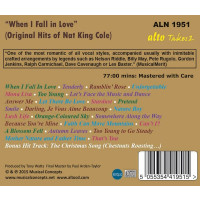 Nat King Cole (1919-1965): When I Fall In Love: Original Hits Of Nat King Cole