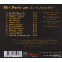 Rick Derringer: Live At Cheney Hall