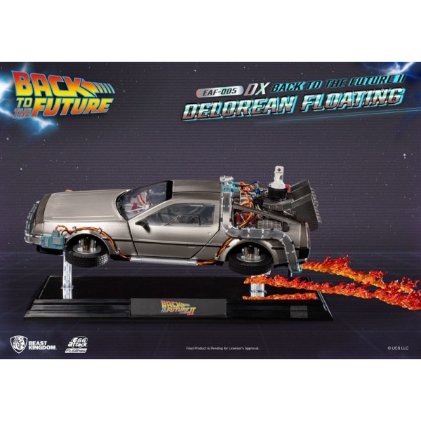 Back to the Future Egg Attack Floating Statue Back to the Future II DeLorean Deluxe Version heo EU Exclusive 20 cm