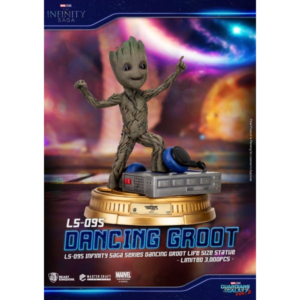 Guardians of the Galaxy 2 Life-Size Statue Dancing Groot heo EU Exclusive 32 cm