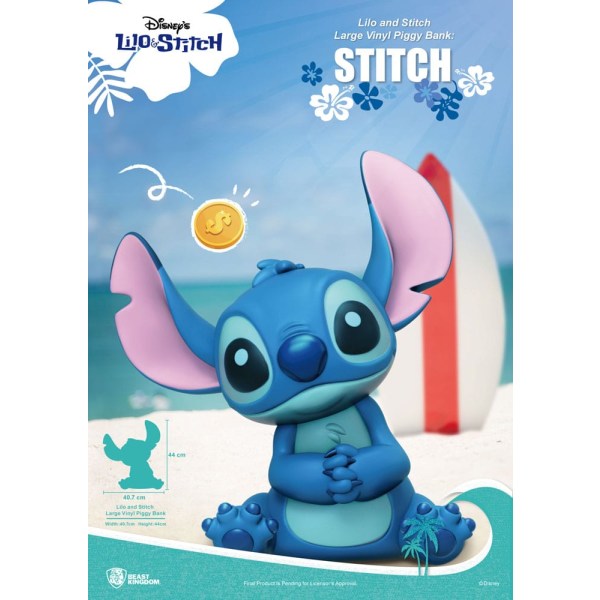 Lilo & Stitch Piggy Vinyl Spardose Stitch 44 cm