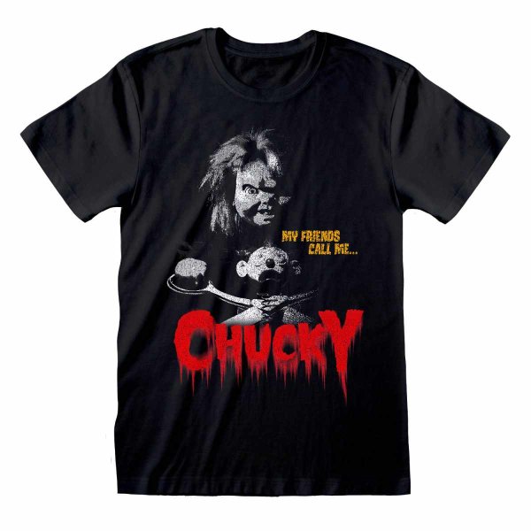 Childs Play - My Friends Call Me Chucky (Unisex Black T-Shirt)