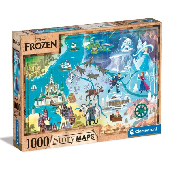 Disney Story Maps Puzzle Die Eiskönigin (1000 Teile)