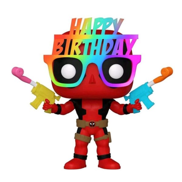 Deadpool POP! Marvel Vinyl Figur 30th Birthday Glasses Deadpool 9 cm