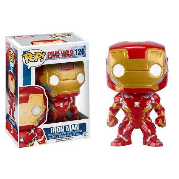 Captain America Civil War POP! Vinyl Wackelkopf Iron Man 10 cm