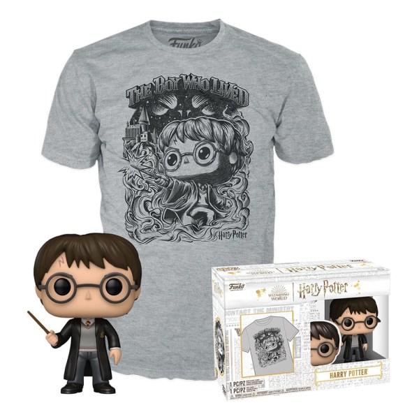 Harry Potter POP! & Tee Vinyl Figur & T-Shirt Set Harry Potter (FL)