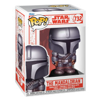 Star Wars: Mandalorian POP! Vinyl Figur Holiday Mandalorian 9 cm