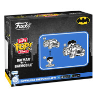 DC Comics Bitty POP! Rides Vinyl Figur Batman w/Batmobile 2,5 cm