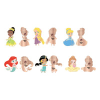 Disney Loungefly POP! Enamel Pins Princess Chibi 4 cm...