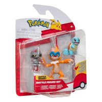 Pokémon Battle Figure Set 3-Pack Pawniard, Squirtle #1, Monferno 5 cm