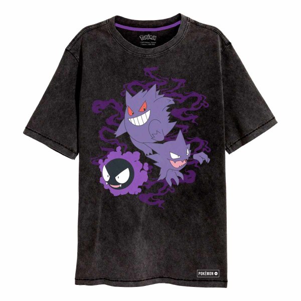 Pokemon - Ghosts (Unisex Black T-Shirt)