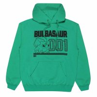 Pokemon - Bulbasaur Line Art (Unisex Green Pullover Hoodie)