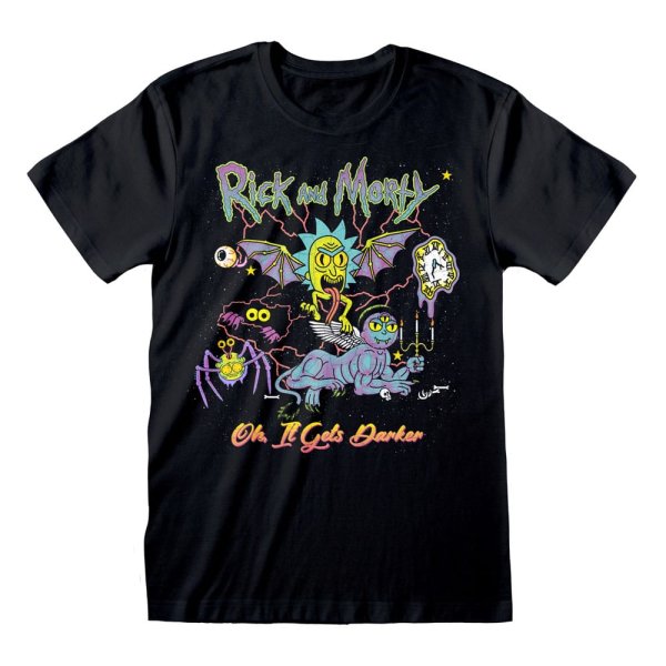 Rick and Morty T-Shirt Oh It Gets Darker Größe S