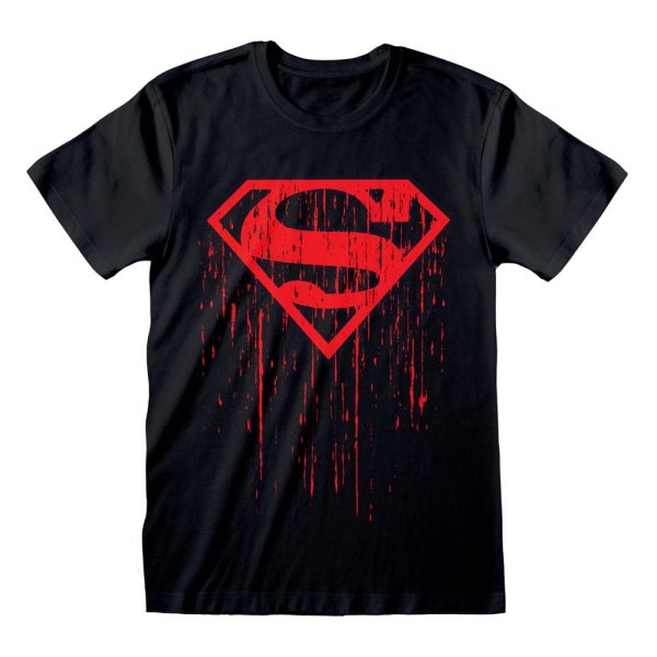 DC Comics Superman - Dripping Symbol ( Unisex Black T-Shirt)